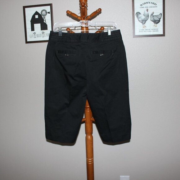 White House Black Market Pedal Pushers Size 8 Black - Picture 3 of 9